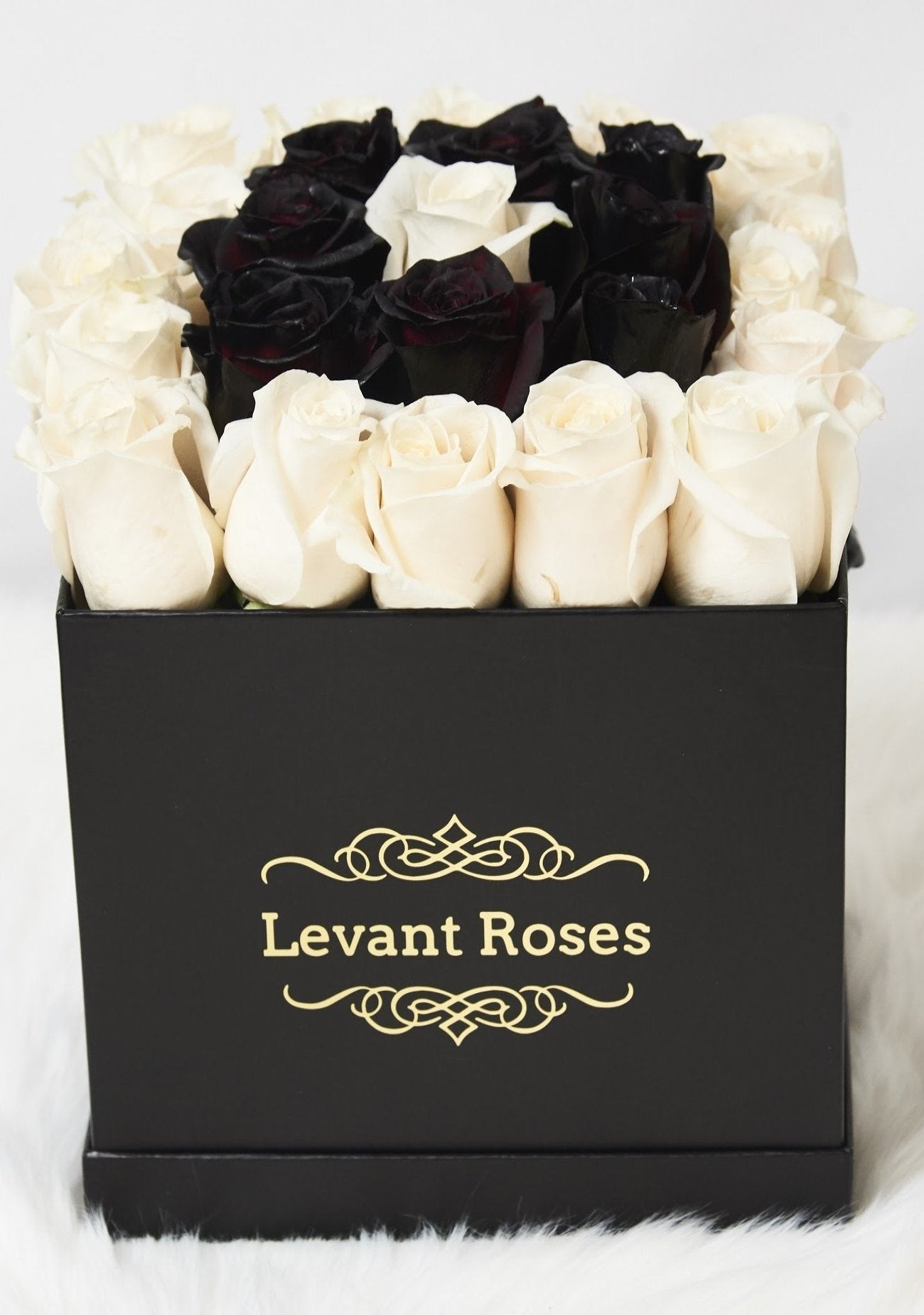 Premium multi colour roses / square box